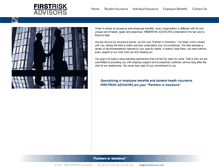 Tablet Screenshot of firstriskadvisors.com